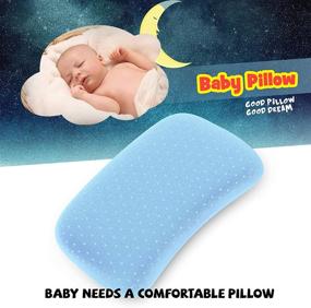 img 4 attached to 👶 BUBIQUER Baby Pillow: Soft & Breathable Organic Cotton Pillow for Flat Head Syndrome Prevention: Memory Foam Head Support for 1-5 Years Old Children, Ideal for Sofa, Bed, and Baby Carriage