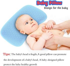 img 3 attached to 👶 BUBIQUER Baby Pillow: Soft & Breathable Organic Cotton Pillow for Flat Head Syndrome Prevention: Memory Foam Head Support for 1-5 Years Old Children, Ideal for Sofa, Bed, and Baby Carriage
