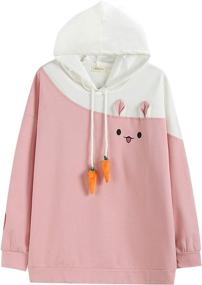 img 4 attached to 🐰 Cute Bunny Sweatshirt for Girls: Aza Boutique's Charming Fashion Statement