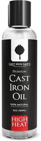 img 4 attached to Ultimate Cast Iron Seasoning Oil: Без дыма, защита от высоких температур - 100% натуральное