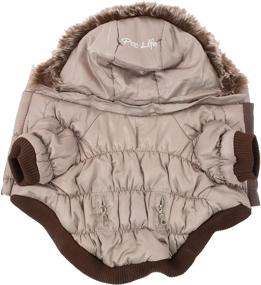 img 1 attached to 🧥 Grey Metallic X-Small Pet Life Fashion Parka with Detachable Hood