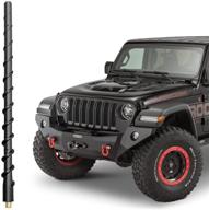 📶 vofono 13 inch spiral antenna: enhanced reception for jeep wrangler jk jl jlu rubicon sahara gladiator 2007-2021 logo