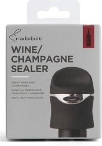 img 1 attached to 🍾 Preserve Your Bubbly Bliss: Metrokane Velvet Champagne and Wine Sealer, Set of 2