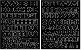 img 3 attached to 🔠 Graphic Products D3214-BLACK Permanent Adhesive Vinyl Letters and Numbers - 1" Gothic/Black: Ultimate Solution for Graphic Design Projects