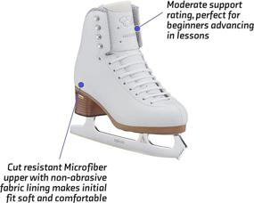 img 3 attached to ⛸️ Ultimate Performance and Comfort: Jackson Elle Womens/Girls Figure Ice Skates - Girls Size