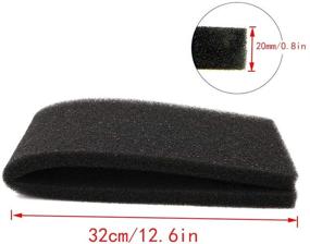 img 3 attached to 🐠 Ohaha Black Biochemical Sponge Filter - 24.75" Long - Ideal for Aquariums - Enhanced Absorbency