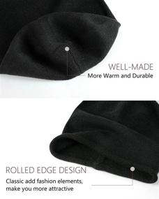 img 1 attached to 🧣 Warm Winter Slouchy Beanie: Women's Cashmere Knitted Hat for Men & Women - Soft, Stretchy, and Stylish