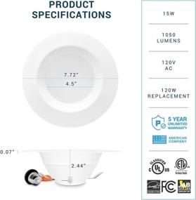 img 3 attached to Parmida LED Downlight Replacement Installation Lighting & Ceiling Fans