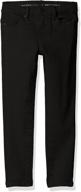 👖 stylish and comfortable: calvin klein girls' stretch ankle skinny pant - perfect fit for trendy kids logo