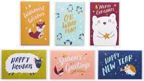img 4 attached to 🎄 48-Count American Greetings Holiday Card Bundle for Christmas, Holidays, and New Years