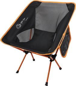 img 4 attached to Portable Camping Chair Collapsible Comfortability