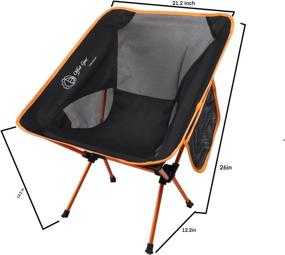 img 2 attached to Portable Camping Chair Collapsible Comfortability