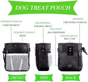 img 3 attached to 🐶 STMK Dog Training Kit: Treat Pouch, Collapsible Bowl, Whistle, Clicker - Ideal for Dog Walking, Training & Puppy Training