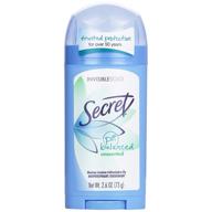 🌸 stay fresh and confident with secret anti-perspirant deodorant - unscented, invisible solid, pack of 4 (2.60 oz) logo
