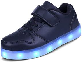 img 4 attached to 👟 Kealux Kids Youth LED Shoes - Low-Top Light Up Shoes for Girls Boys with USB Charging - Fashion Unisex LED Sneakers with Remote Control - Child's LED Shoes