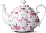 🍵 premium porcelain ceramic tea teapot with efficient infuser логотип