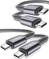 💡 usb c to type c 100w cable 6.6ft/2-pack - power delivery fast charging pd charger cord for macbook pro mac 16 air 4 4th gen 2020, ipad pro 11, samsung galaxy note 10 20 s21 s20 21 plus ultra logo