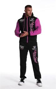 img 1 attached to Hakjay Tracksuit Full Zip Running Athletic Sports & Fitness for Team Sports