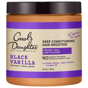 img 4 attached to 🌿 Revitalize and Nourish Dry, Dull Hair with Carol's Daughter Black Vanilla Moisture and Shine Hair Smoothie - Shea Butter, Cocoa Butter, and Vitamin B5 Infused Hair Treatment - 8 oz (Paraben Free, Packaging May Vary)