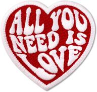 ❤️ the beatles all you need is love patch - iron on embroidered (3" x 2.8") logo