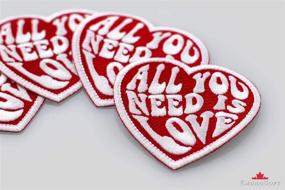 img 1 attached to ❤️ The Beatles All You Need is Love Patch - Iron On Embroidered (3" x 2.8")