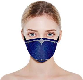 img 2 attached to 🔥 Versatile and Stylish Unisex Face Mask Set with 6 Filters - Reusable, Washable, and Cool