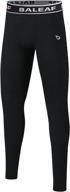 🏋️ baleaf youth compression pants base layer leggings for boys/girls - sports tights for yoga, running, workout, and training логотип