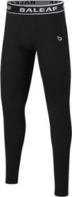 img 4 attached to 🏋️ BALEAF Youth Compression Pants Base Layer Leggings for Boys/Girls - Sports Tights for Yoga, Running, Workout, and Training