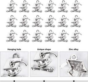 img 3 attached to 🎓 BESTOYARD Graduation Charms Pendant - Graduation Cap with Diploma Pendants - Ideal Gifts for Charm Bracelets, Chain Necklaces, and Crafts - Set of 100PCS