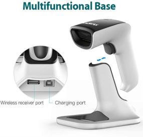 img 3 attached to 📱 Newscan 2D Bluetooth Barcode Scanner: Versatile Handfree Scanners for Store, Supermarket, Warehouse - Rechargeable, Wireless, and Efficient