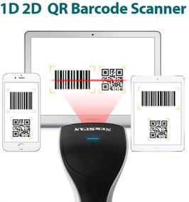 img 2 attached to 📱 Newscan 2D Bluetooth Barcode Scanner: Versatile Handfree Scanners for Store, Supermarket, Warehouse - Rechargeable, Wireless, and Efficient