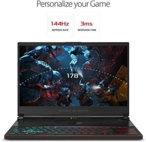 img 2 attached to 🎮 Renewed ASUS ROG Zephyrus S Ultra Slim Gaming Laptop, 15.6in 144Hz IPS Type, Intel i7-8750H GeForce GTX 1070 8GB, 24GB DDR4, 1TB PCIe NVMe SSD, Windows 10 Home - GX531GS-AH78