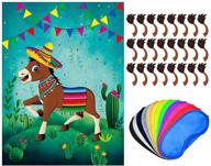 donkey mexican poster favors birthday logo