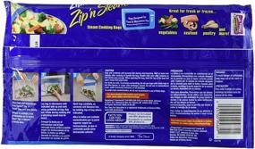 img 1 attached to 🍲 Ziploc Zip'n Steam Medium Cooking Bags - Pack of 10