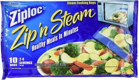 img 2 attached to 🍲 Ziploc Zip'n Steam Medium Cooking Bags - Pack of 10