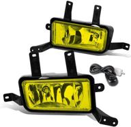 🔦 dna motoring fl-ztl-804-am amber lens fog light lamps+switch: enhanced visibility and control logo