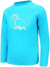 img 3 attached to Boys' Sleeve Protection Surfing Sunsuits Swimwear & Clothing