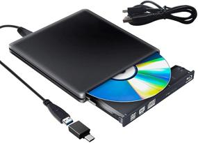 img 4 attached to High-Speed External Blu Ray CD DVD Drive: 3D, USB 3.0 Burner Reader Slim BD CD DVD RW ROM Writer Player for iMac PC Laptop