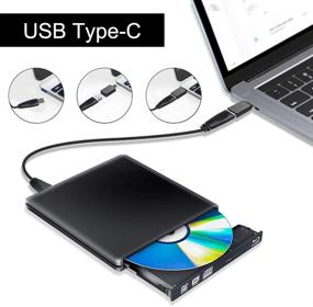 img 3 attached to High-Speed External Blu Ray CD DVD Drive: 3D, USB 3.0 Burner Reader Slim BD CD DVD RW ROM Writer Player for iMac PC Laptop