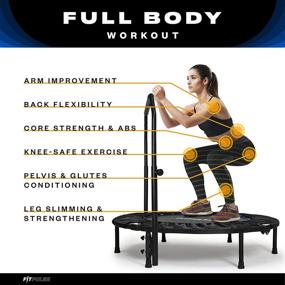 img 1 attached to 🏋️ Enhance Your Fitness Routine with FITPULSE Trampoline Adults Rebounder Handle
