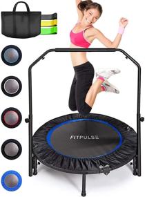 img 4 attached to 🏋️ Enhance Your Fitness Routine with FITPULSE Trampoline Adults Rebounder Handle