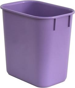 img 3 attached to 🗑️ Acrimet Wastebasket Bin 13QT (Plastic) (Purple Color) (Set of 4) - Stylish and Durable Garbage Bins for Home or Office