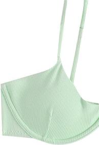 img 1 attached to SheIn Womens Sleeveless Underwire Swimsuit Women's Clothing