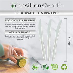 img 2 attached to 🌱 300 Individually Wrapped Biodegradable EcoPure Knives by Transitions2earth - Get a Tree Planted with Every Purchase!