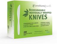 🌱 300 individually wrapped biodegradable ecopure knives by transitions2earth - get a tree planted with every purchase! logo