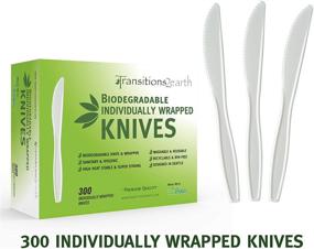 img 3 attached to 🌱 300 Individually Wrapped Biodegradable EcoPure Knives by Transitions2earth - Get a Tree Planted with Every Purchase!