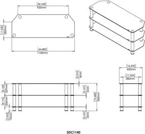 img 1 attached to AVF SDC1140 Stand 55 Inch Chrome