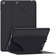 📱 black luxury soke case for ipad 9th/8th/7th generation (10.2 inch, 2021/2020/2019) - enhanced 360° full protection with built-in pencil holder, 6 magnetic stand angles, auto sleep/wake cover logo