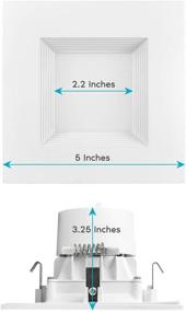 img 2 attached to Luxrite Recessed Temperature Selectable Dimmable Industrial Electrical