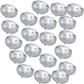 img 4 attached to RDEXP 25mm Sofa Headboard Upholstery Crystal Buttons - Pack of 20 - Furniture Decorative Accessories